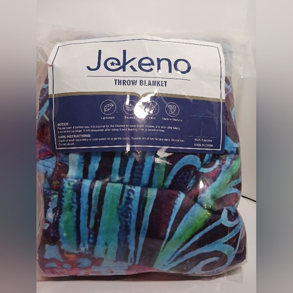 Jekeno Throw Blanket Feather2 Blanket  50X60 - Picture 1 of 3